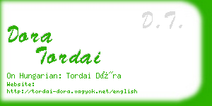 dora tordai business card